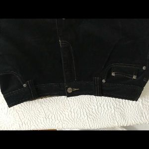 Boden wide whale corduroy black mini skirt